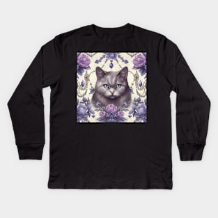 British Shorthair Luxury Kids Long Sleeve T-Shirt